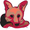 Red Fox Face Clip Art